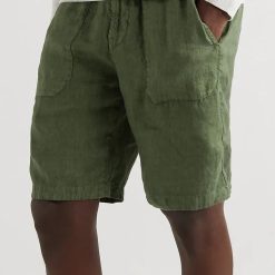 Men's Linen Straight Shorts